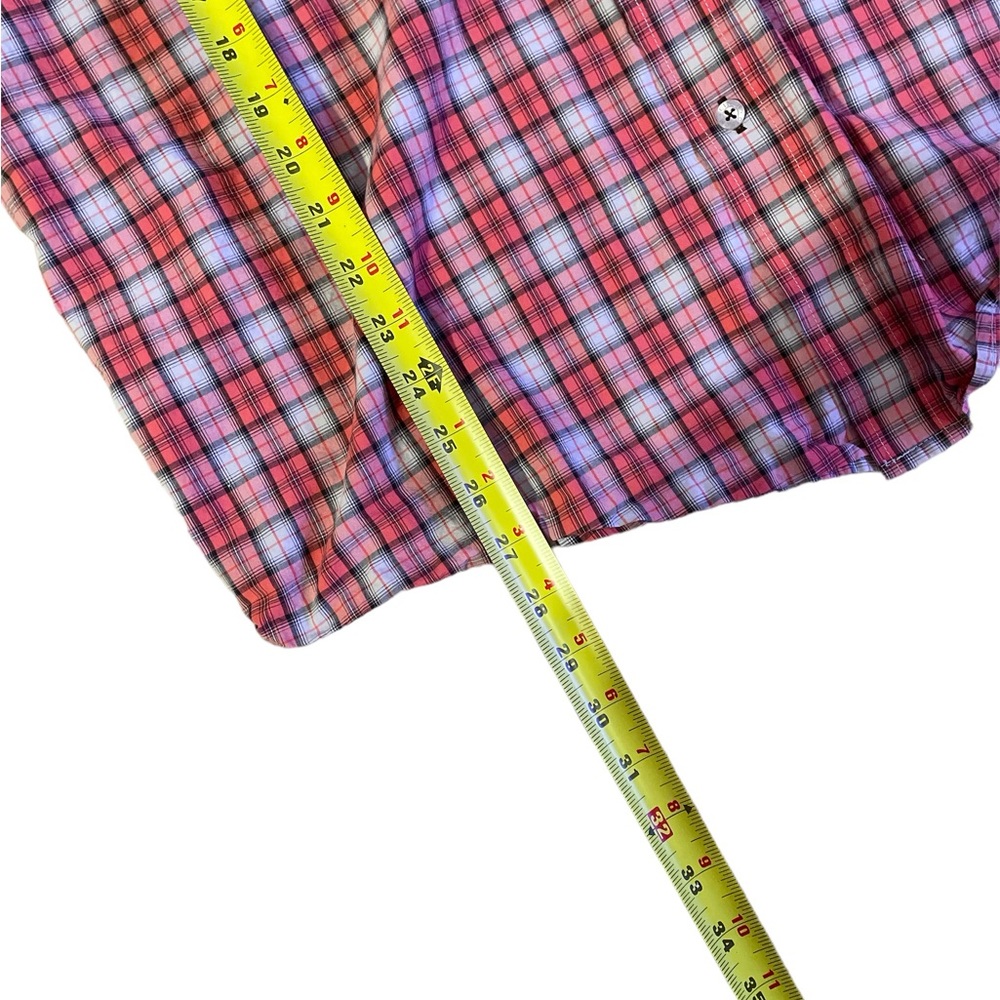 Cinch plaid long sleeve button up